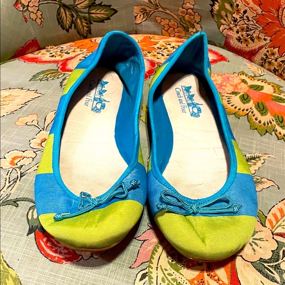 COACH and FOUR Colorful Ballet Flats, Size 9.5 - Picture 1 of 7